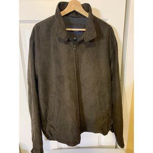 Roundtree‎ & Yorke Men’s Sz XL Brown Lined Jacket Coat Pockets Full Zip